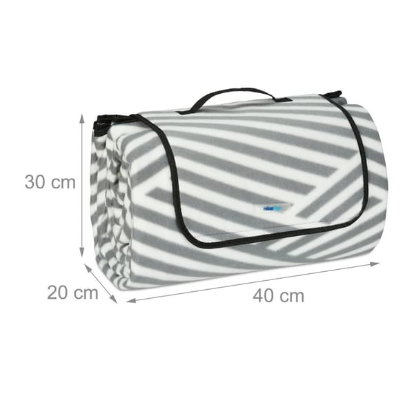 Piknikteppe 200 x 300 cm stripet