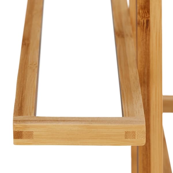 Stående handdukshängare bambu