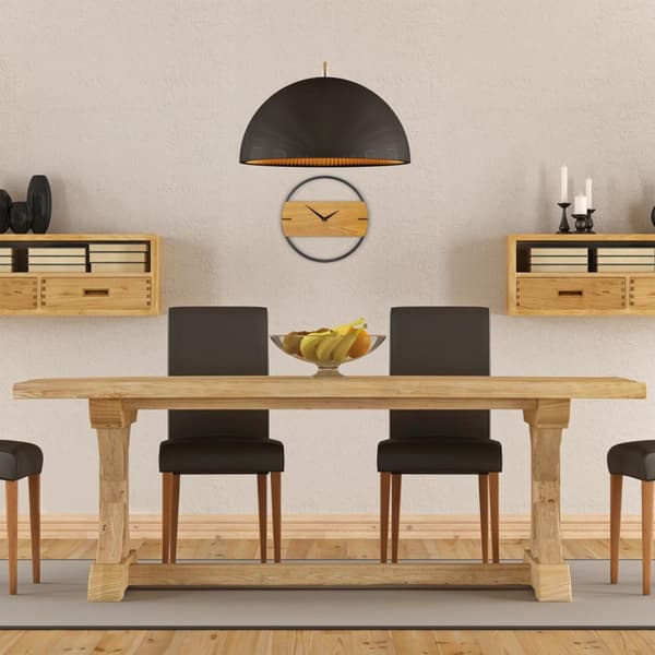 Veggklokke design i tre