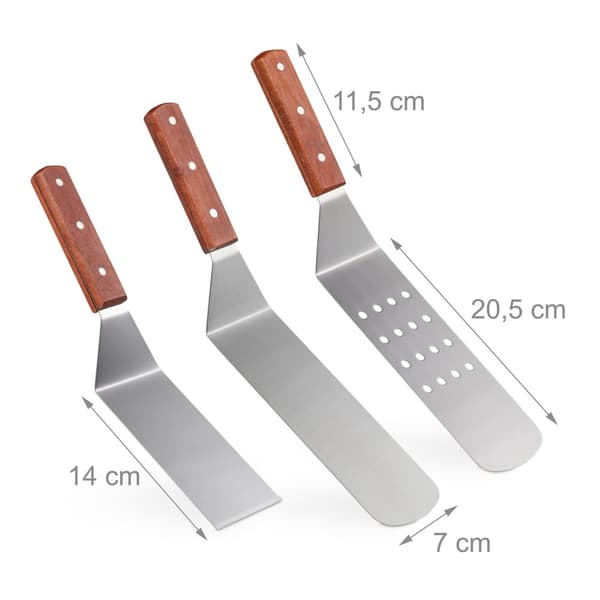 grillspade i 3 deler