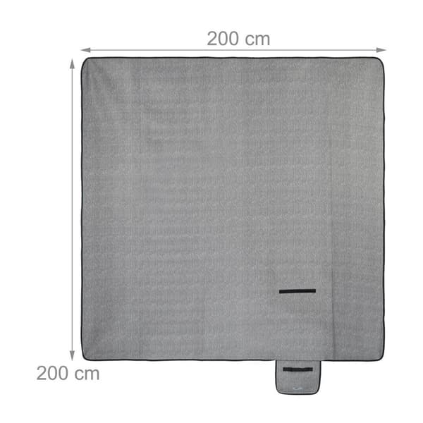 Piknikteppe 200 x 200 cm fiskebein