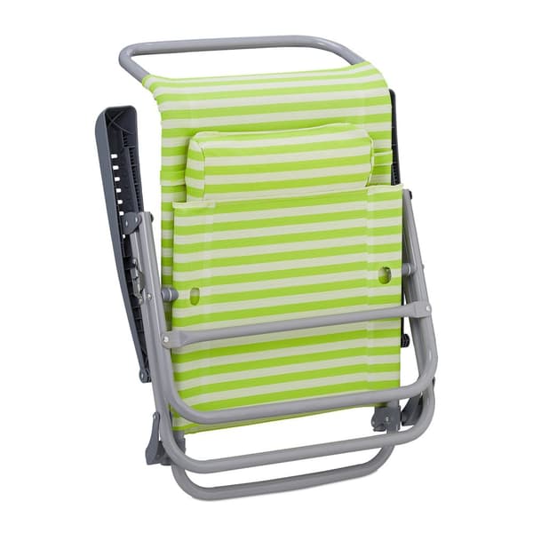 Strandstol med nakkepude - foldbar
