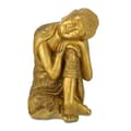 Miniatyrbilde 1 av 7: Buddha-statue med hode på kne