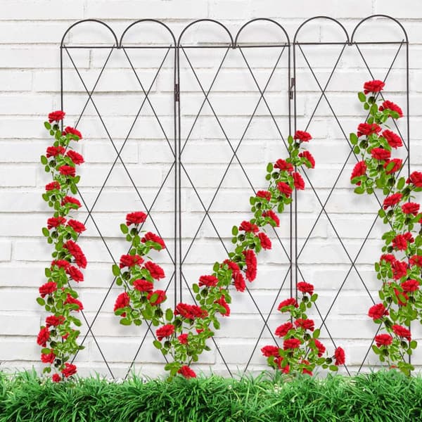 3-delt espalier i rustfarve