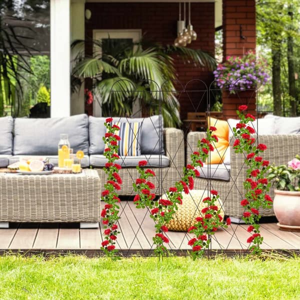 3-delt espalier i rustfarve