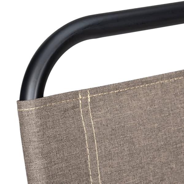 Campingstol med ryggstøtte beige