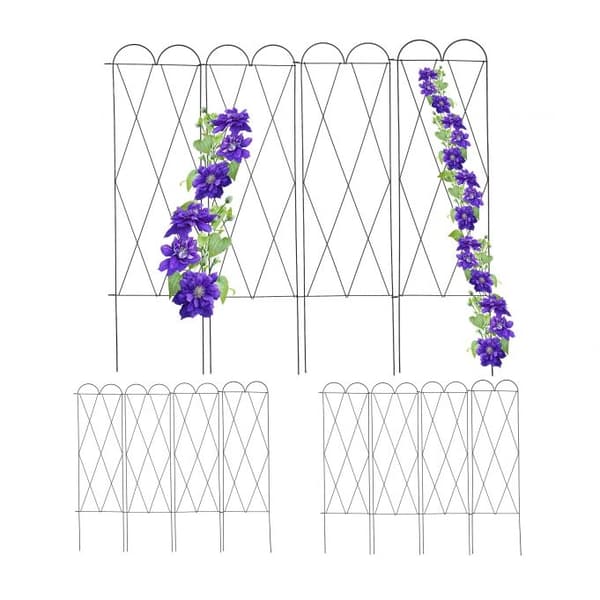 4-delt espalier i rustfarge, sett med 3