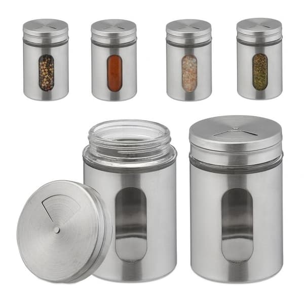 Extra stora kryddburkar set om 6