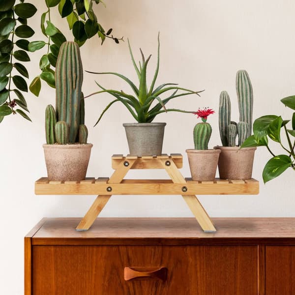 Blompiedestal bambu