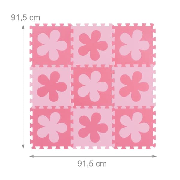 Puzzle måtte blomstermønster
