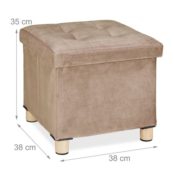 Fløjl skammel med bakke