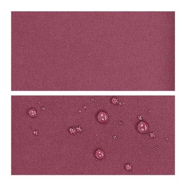 Solsegel polyester trekantigt vinrött