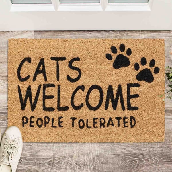 Dörrmatta kokosfiber Cats Welcome