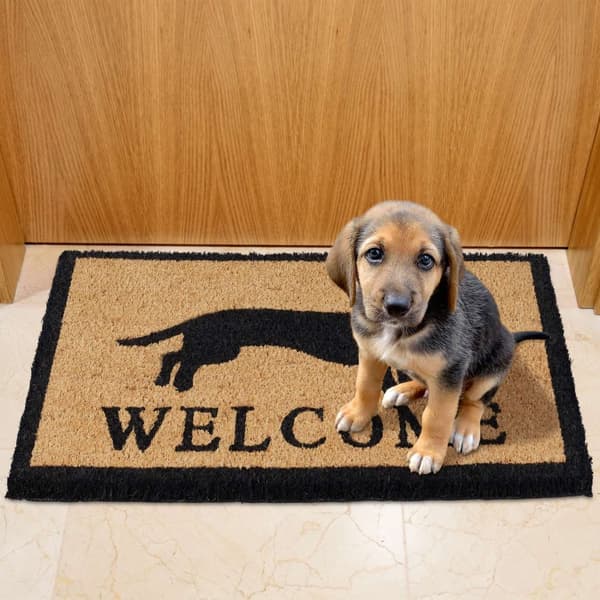Dørmatte kokosfiber dachshund