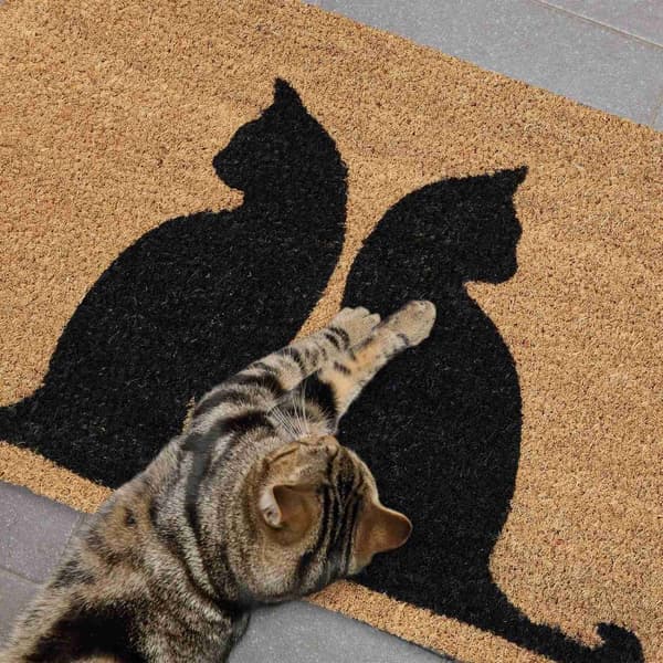 Dørmatte kokosfiberkatter