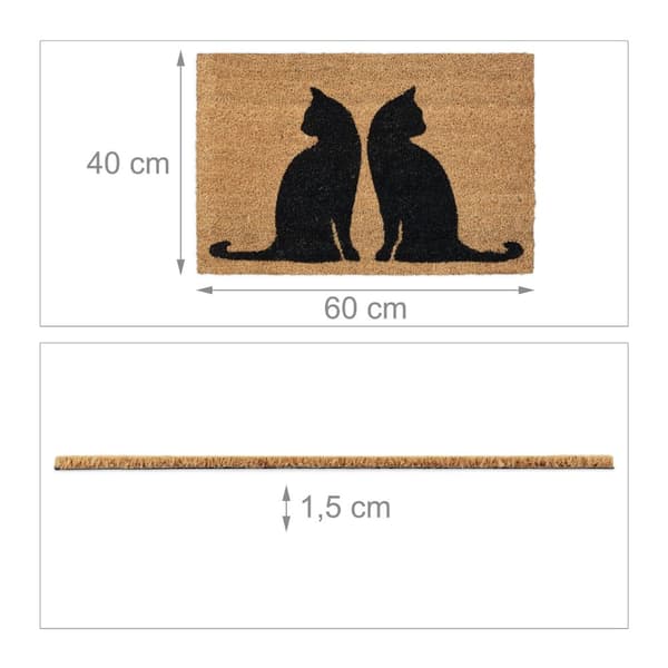 Dørmatte kokosfiberkatter