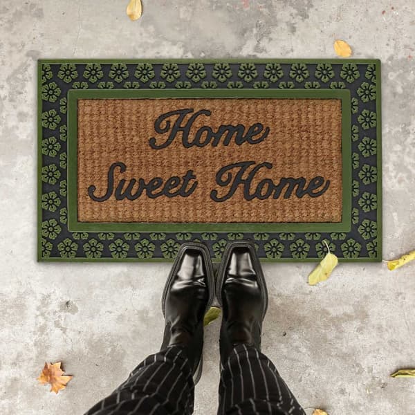 Dørmatte "Home Sweet Home" gummikokosnøtt