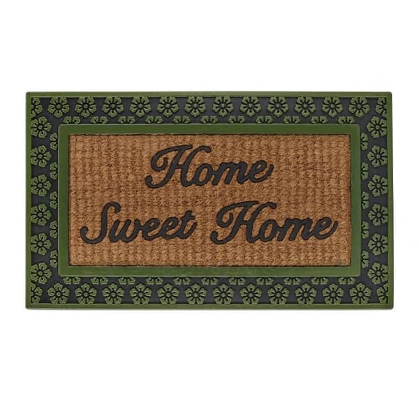 Dørmatte "Home Sweet Home" gummikokosnøtt