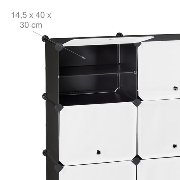 Skoskab med 24 rum