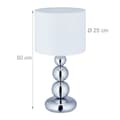 Miniatyrbilde 4 av 9: Bordlampe med kuler sølv