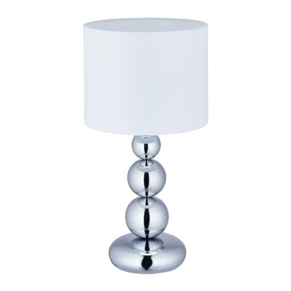 Bordlampe med kuler sølv