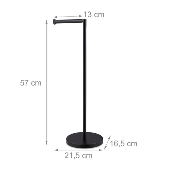 Sort toalettpapirholder