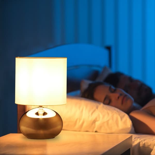 Rund bordslampa med touchfunktion