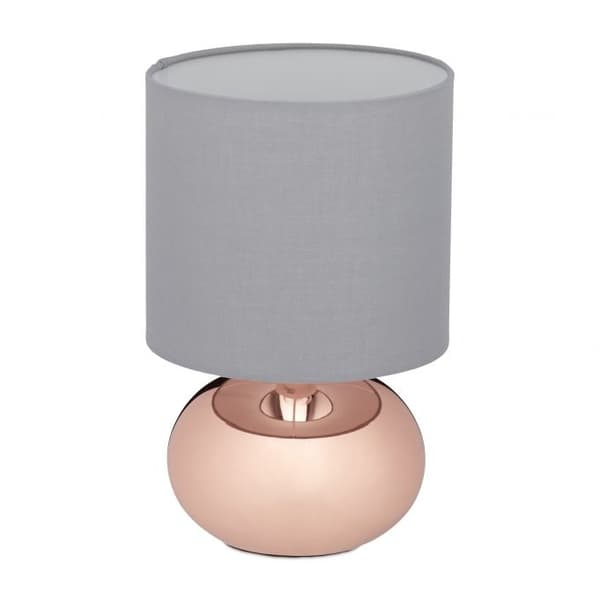 Rund bordlampe med touch funktion