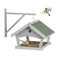 Miniatyrbilde 1 av 8: Vegghengt fuglebord grå