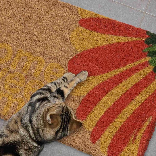 Dörrmatta kokosfiber blomma