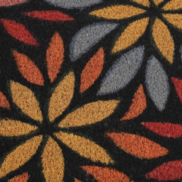 Dørmatte kokosfiberblomster