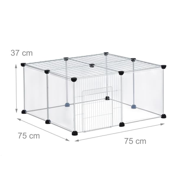12-delt fritstående skab Transparent