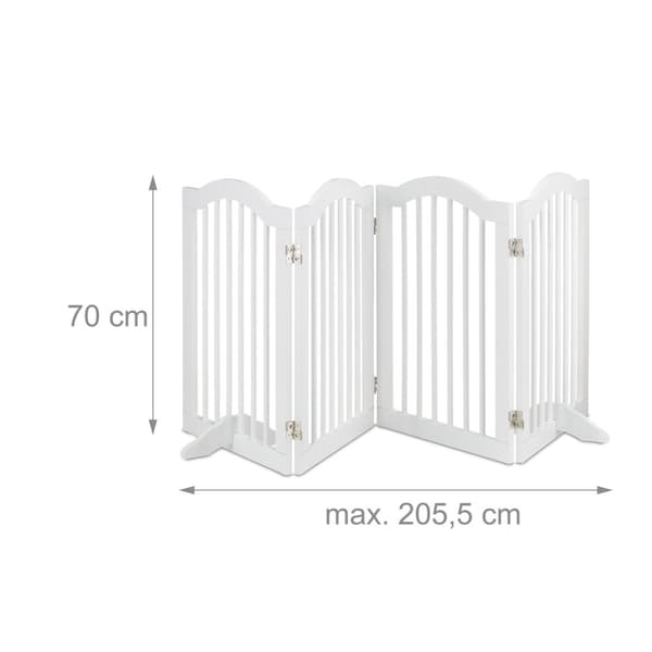 Valkoinen turvaportti 70 cm