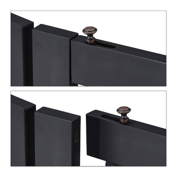 Musta turvaportti ovella 92 cm