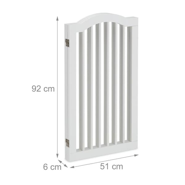 Vit säkerhetsgrind 92 cm