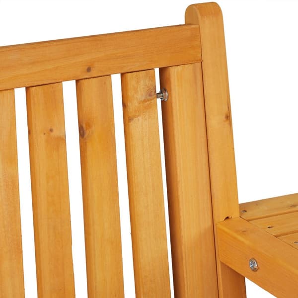 Hagebenk med bord