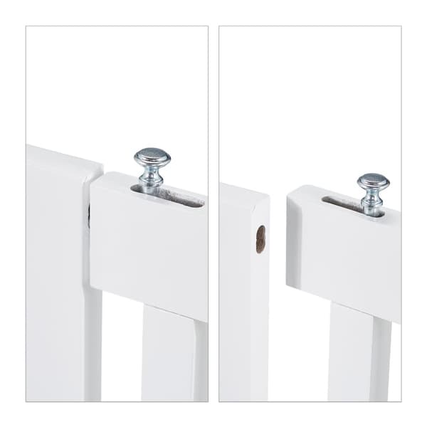 Valkoinen turvaportti ovella 70 cm