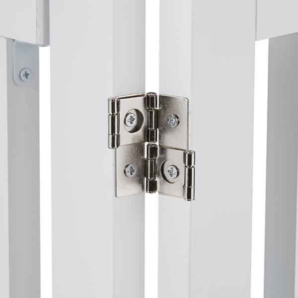 Valkoinen turvaportti ovella 70 cm