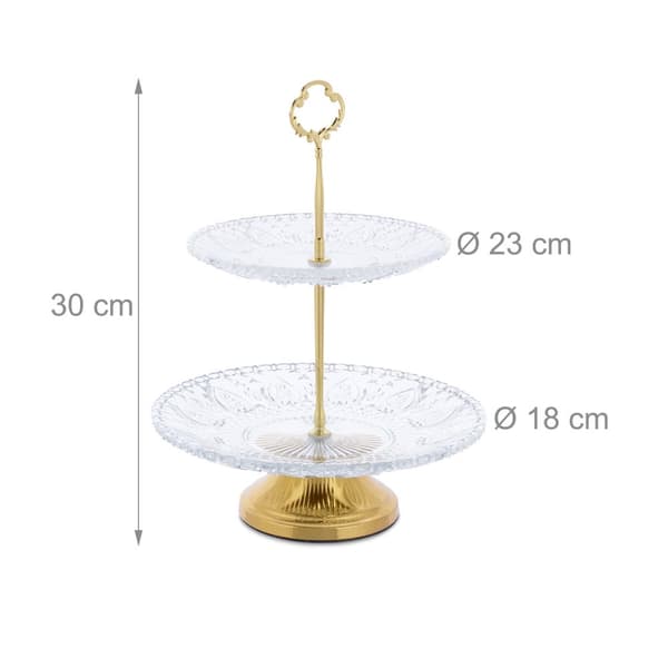 2-lags glas etagere
