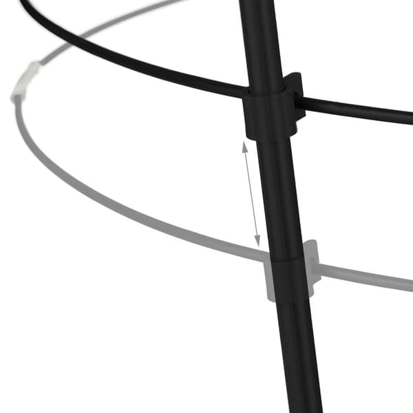 Växtstöd 76 cm svart, set om 2