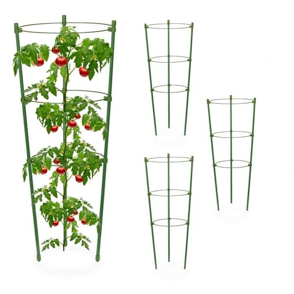 Grønne plantestøtter 45 cm, sett med 4