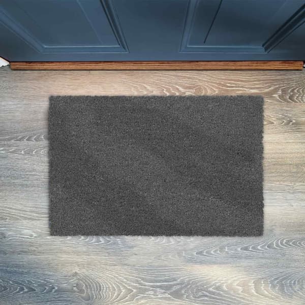 Grå kokosfiber dørmatte