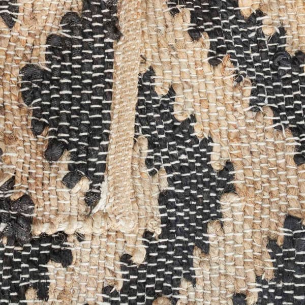 Mønstret jute teppe 50 x 80 cm