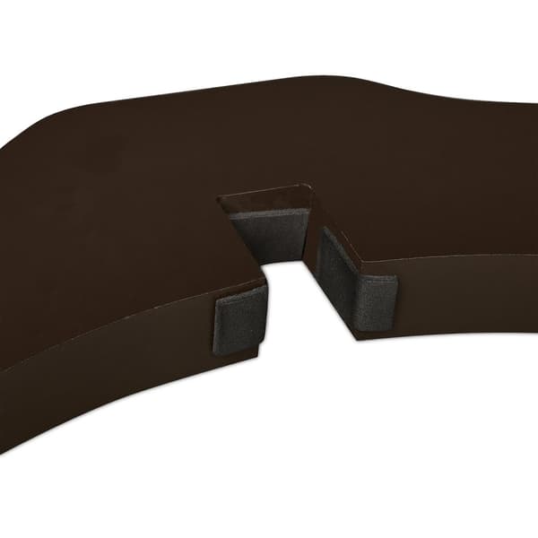 Ruskea turvaportti ovella 92 cm