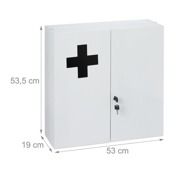 Medicinskab XXL i hvid