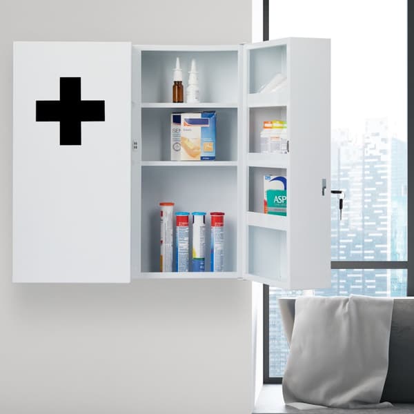 Medicinskab XXL i hvid