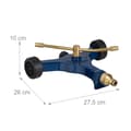 Miniatyrbilde 4 av 9: Hagesprinkler 2-arm med hjul