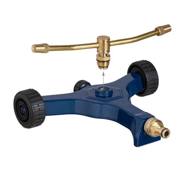 Hagesprinkler 2-arm med hjul