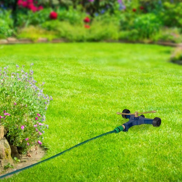 Hagesprinkler 2-arm med hjul