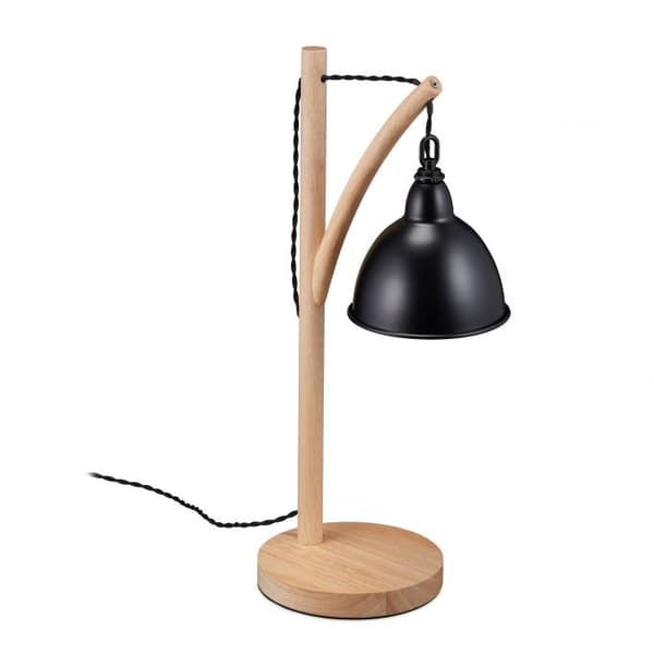 Bordslampa i trä och metall